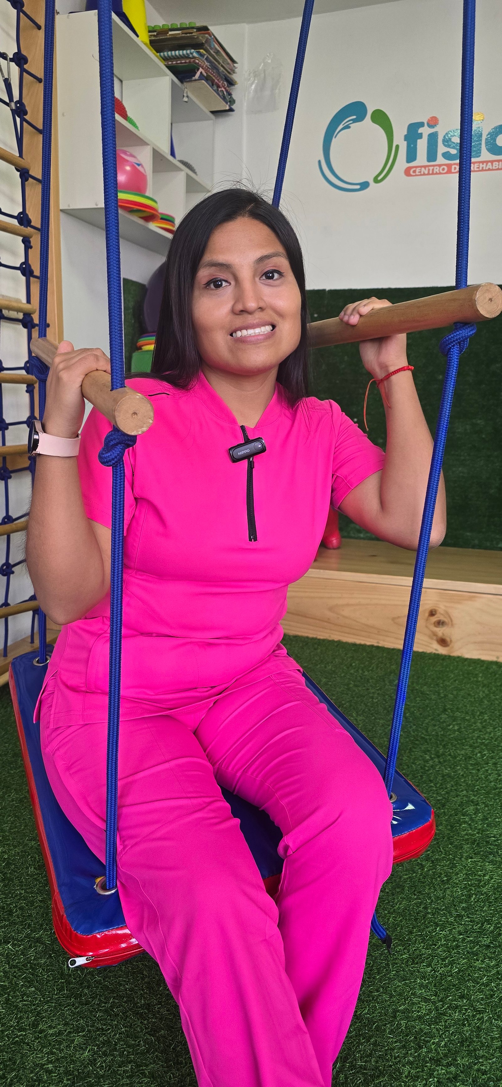Maira Santos en el espacio de terapia